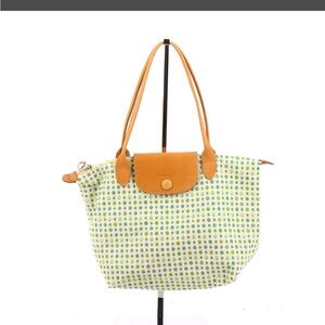 Longchamp Le Pliage polka dot bag